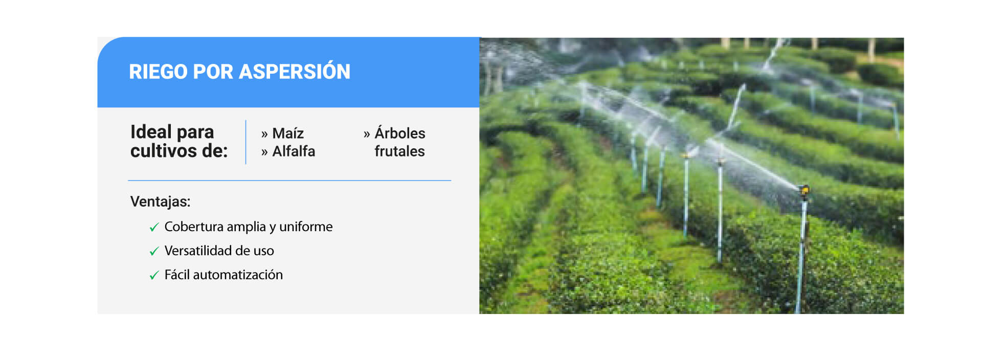 EQUIPOS COMPLETOS PARA RIEGO POR ASPERSIÓN
